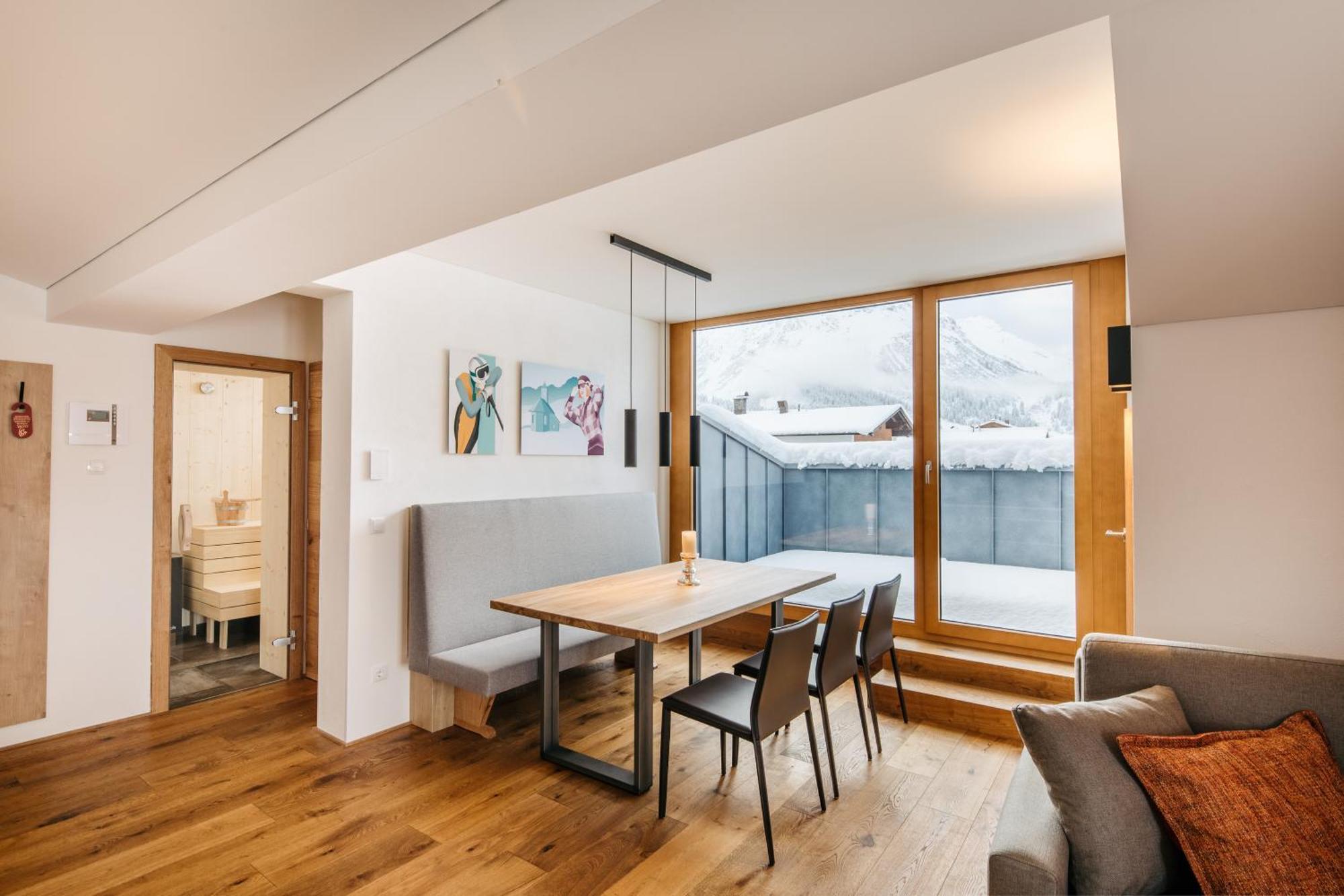 Fernsicht Alpen-Apartments Lech am Arlberg Værelse billede